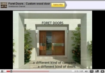 Video modern contemporary doors by Foret